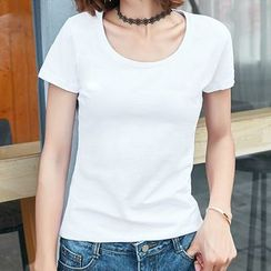 Jaune Dream - Plain Short-Sleeve T-Shirt
