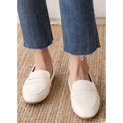 Styleonme - Faux-Leather Penny Loafers Styleonme - Faux-Leather Penny Loafers