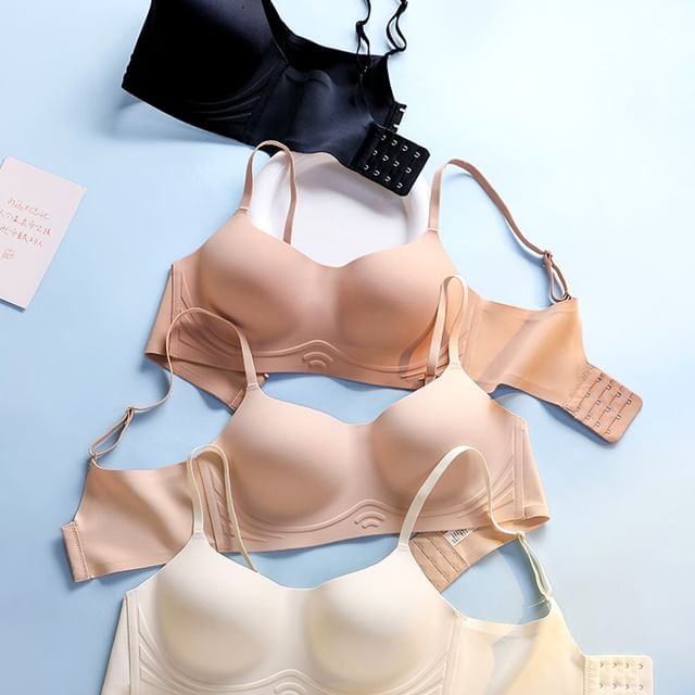 HYG Lingerie-Plain Seamless Push Up Bra