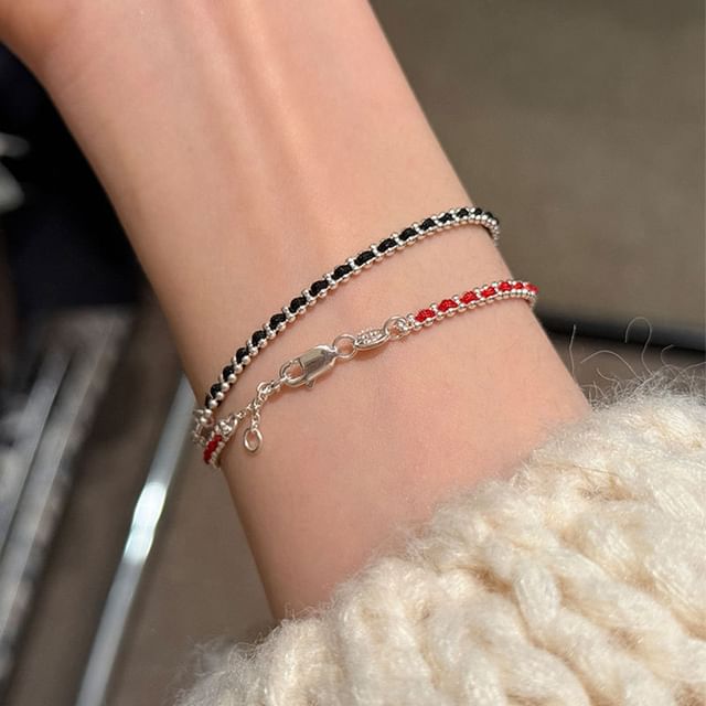 Panda Dama-Straw Chained Bracelet