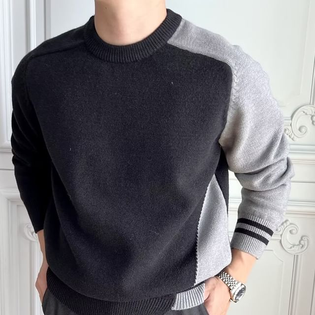Urtishia-Long-Sleeve Crew Neck Raglan Sweater