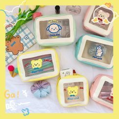 Eranso - Animal Applique Makeup Pouch Eranso - Animal Applique Makeup Pouch