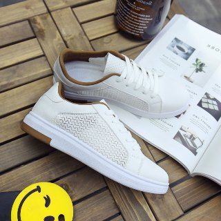lace up mesh panel sneakers