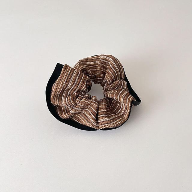 Ordinario-Striped Hair Scrunchie