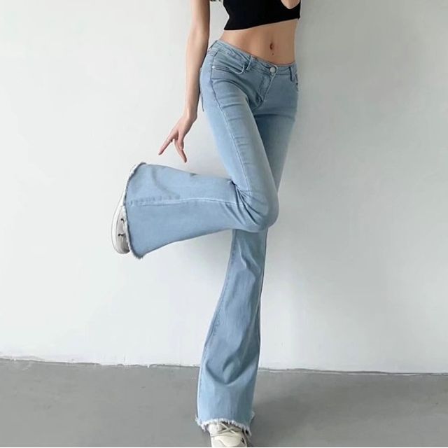 Ulark-Low Rise Flared Jeans