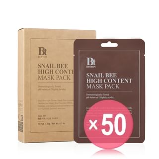 Benton - Snail Bee High Content Mask Pack Set (x50) (Bulk Box)