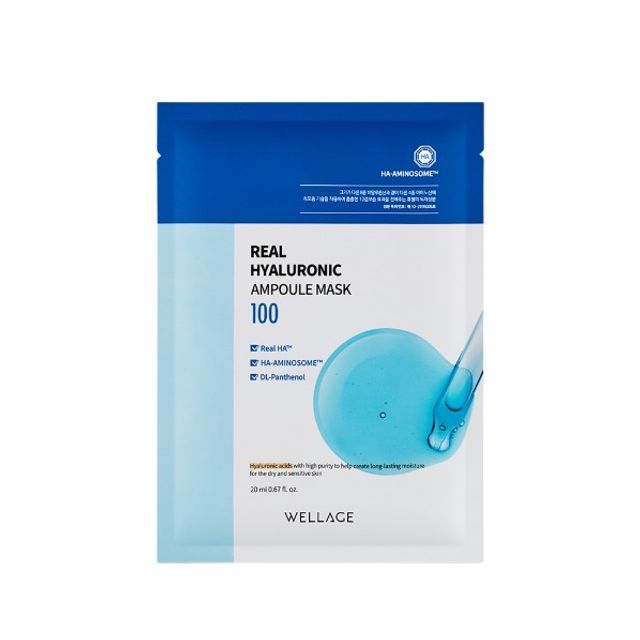 WELLAGE - Real Hyaluronic Ampoule Mask | YesStyle