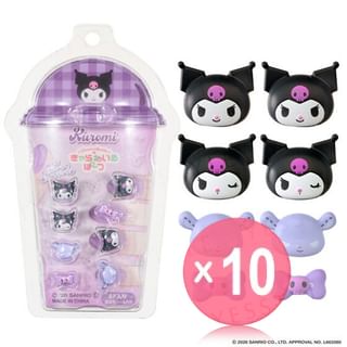 Bandai - Sanrio Kuromi Nail Art Stickers (x10) (Bulk Box)