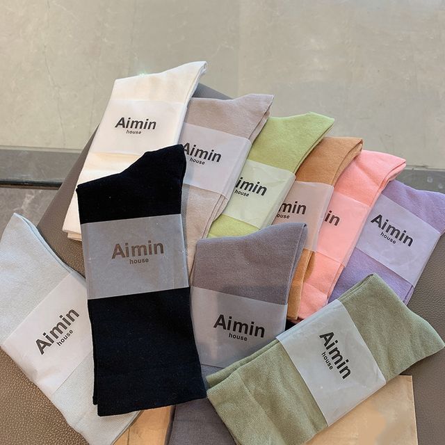 Pompabee-Plain Loose Socks