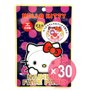 ASUNAROSYA - Sanrio Hello Kitty Narikiri Face Pack Pierrot (x30) (Bulk Box)