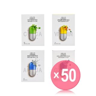 LEBELAGE - Capsule Mask Pack Set - 4 Types (x50) (Bulk Box)