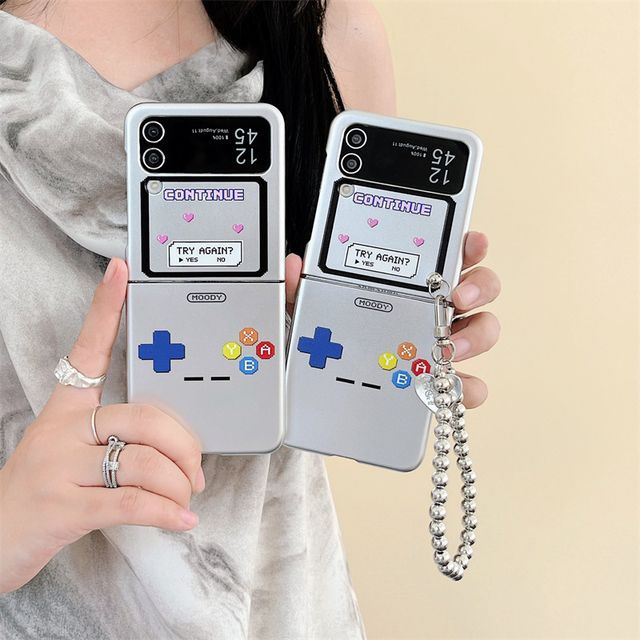 Edgin Silver Game Console Mobile Phone Case Samsung Galaxy Z