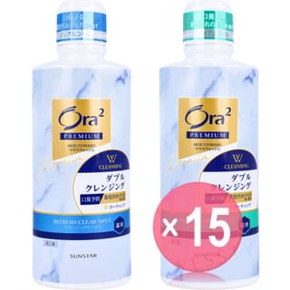 Sunstar - Ora2 Premium Mouthwash Double Cleansing (x15) (Bulk Box)