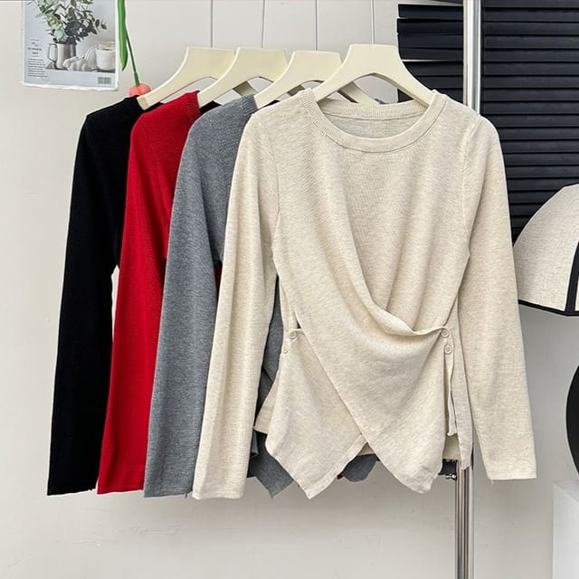 Lemongrass-Asymmetric Wrapped Tee