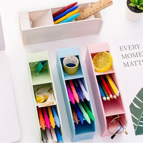 Cute Standing Pencil Case for Kids, Pop Up Pencil Box Makeup Pouch,  Christmas Gift Kids Corduroy Pen Holder Organizer Cosmetics Bag, Kawaii