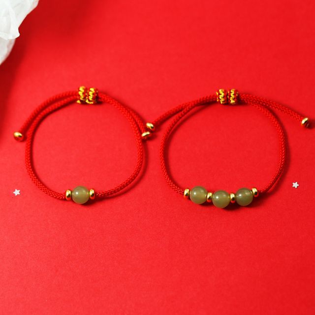 Forainer-Beaded String Bracelet