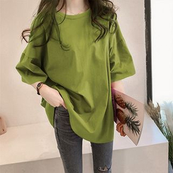 XGZ - Elbow-Sleeve Plain T-Shirt XGZ - Elbow-Sleeve Plain T-Shirt