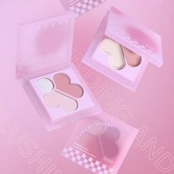 biya - Sweet Butterfly Tri-Color Highlight & Blusher - 4 Types