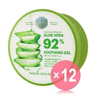 NATURE REPUBLIC - Soothing & Moisture Aloe Vera 92% Soothing Gel (x12) (Bulk Box)