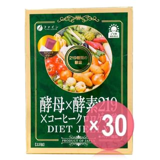 FINE JAPAN - Yeast x Enzyme 219 Diet Jelly (x30) (Bulk Box)