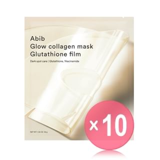 Abib - Glow Collagen Mask Glutathione Film (x10) (Bulk Box)