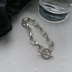 Henya - Chunky Chain Alloy Bracelet Henya - Chunky Chain Alloy Bracelet