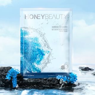 HONEYBEAUTY - Sea Grape Moisturizing Facial Mask Set - 10pcs