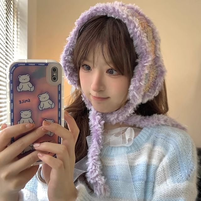 Hatrix-Crochet Fluffy Earmuffs