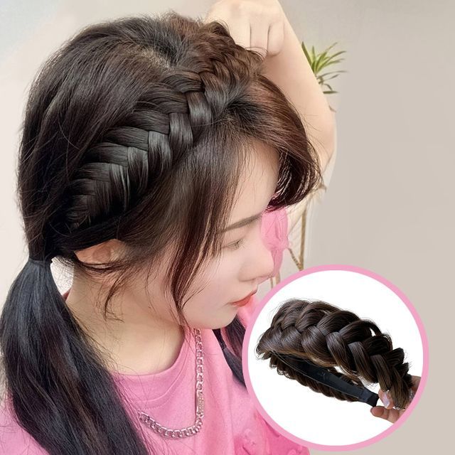Pin Show-Braided Wig Headband