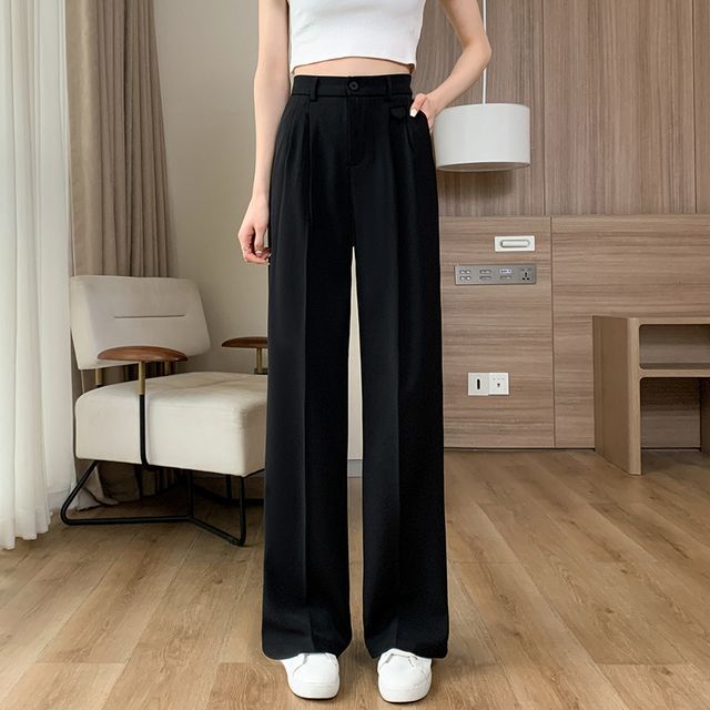 black high waisted wide leg dress pants Classic High-Waist DPYP™ Dress Pant Yoga Pants main image 1