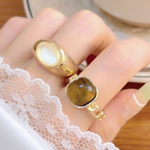 PANGU-Gemstone Ring Set