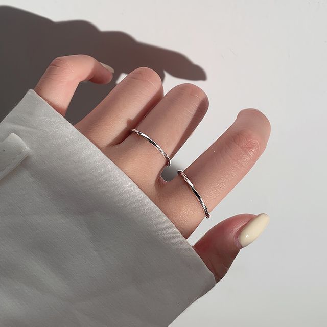 Gaya-Sterling Silver Adjustable Ring