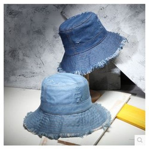 FROME - Distressed Denim Bucket Hat