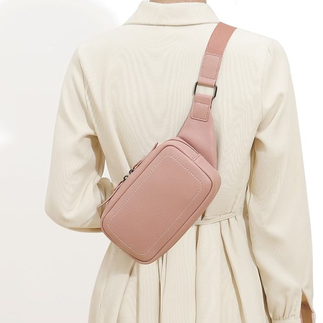 tablarosa-Faux Leather Belt Bag