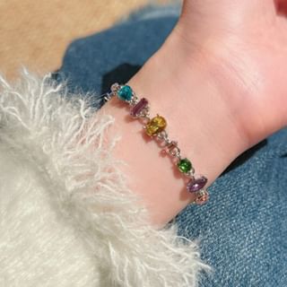 Show Mind-Rainbow Crystal Bracelet