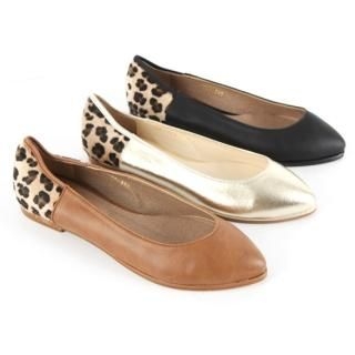 Styleberry - Leopard Print-Accent Flats | YesStyle