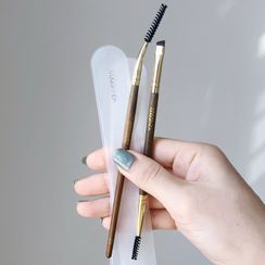 Rhea - Angled / Dual Head Eyelash Makeup Brush