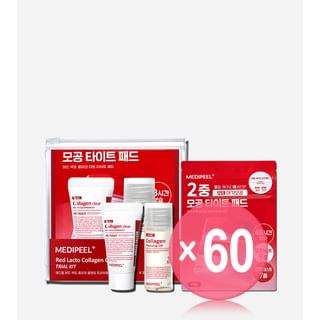 MEDIPEEL - Red Lacto Collagen Cleansing Trial Kit (x60) (Bulk Box)