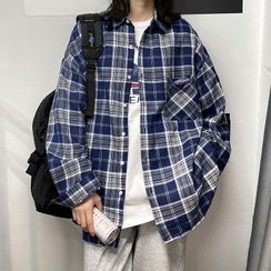 Lazi Boi - Long-Sleeve Plaid Shirt Lazi Boi - Long-Sleeve Plaid Shirt