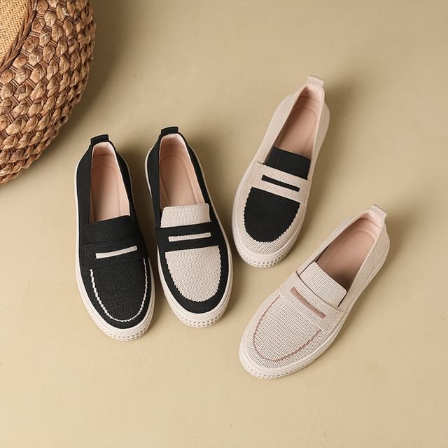 FRAISO-Contrast Trim Platform Slip-Ons