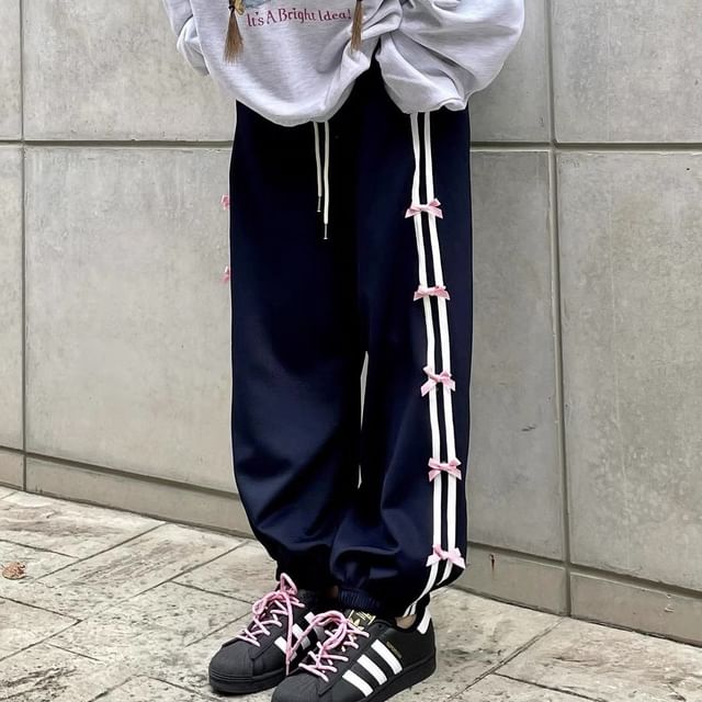 LINSI - Rainbow Strap Sweatpants, YesStyle