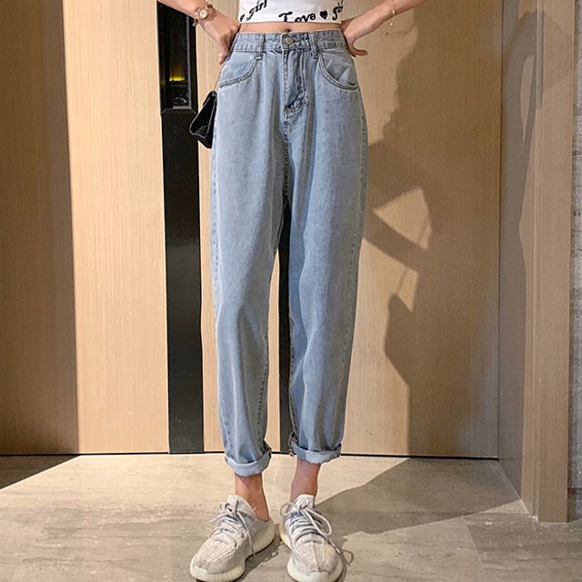 Gilmort-Washed Harem Jeans