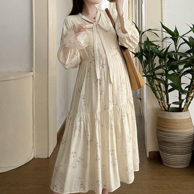 princess polly baby blue dress Wholesale A Line Puff Sleeves Mesh Maternity Dress for your store main image 0