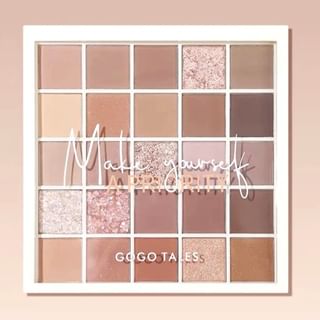 GOGO TALES - 25 Colors Eyeshadow Palette - Lotus Oat Milk