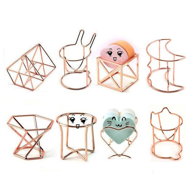 Miumi-Wirework Alloy Makeup Sponge Holder various designs