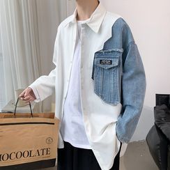 Acrius - Long-Sleeve Paneled Shirt Acrius - Long-Sleeve Paneled Shirt