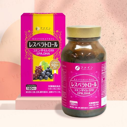 FINE JAPAN Resveratrol + Coenzyme Q10 + EPA & DHA Capsules