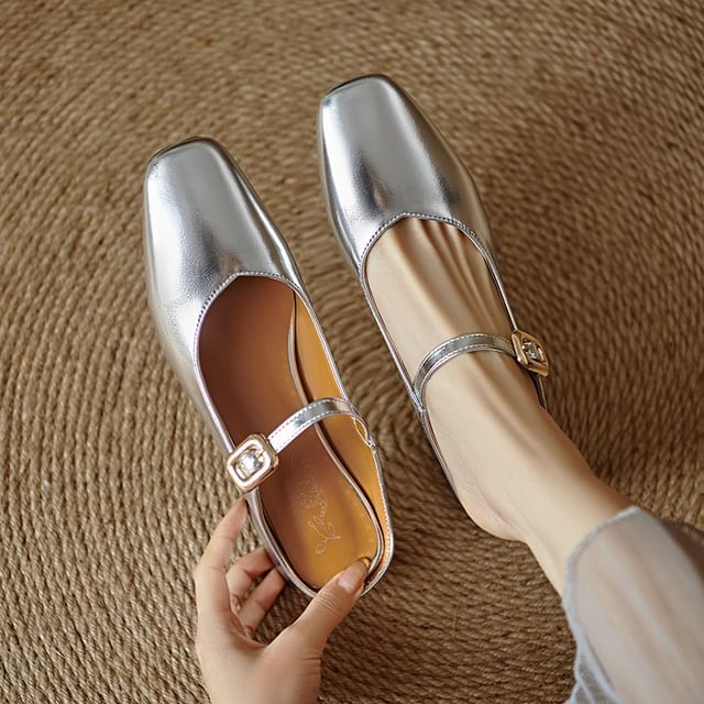 Cinnabelle-Chunky Heel Mary Jane Shoes