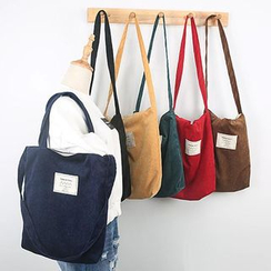 TangTangBags - 贴饰帆布单肩包 TangTangBags - 贴饰帆布单肩包