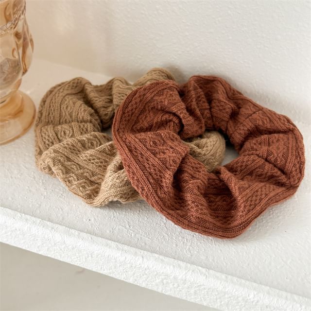 enthice-Plain Knit Scrunchie